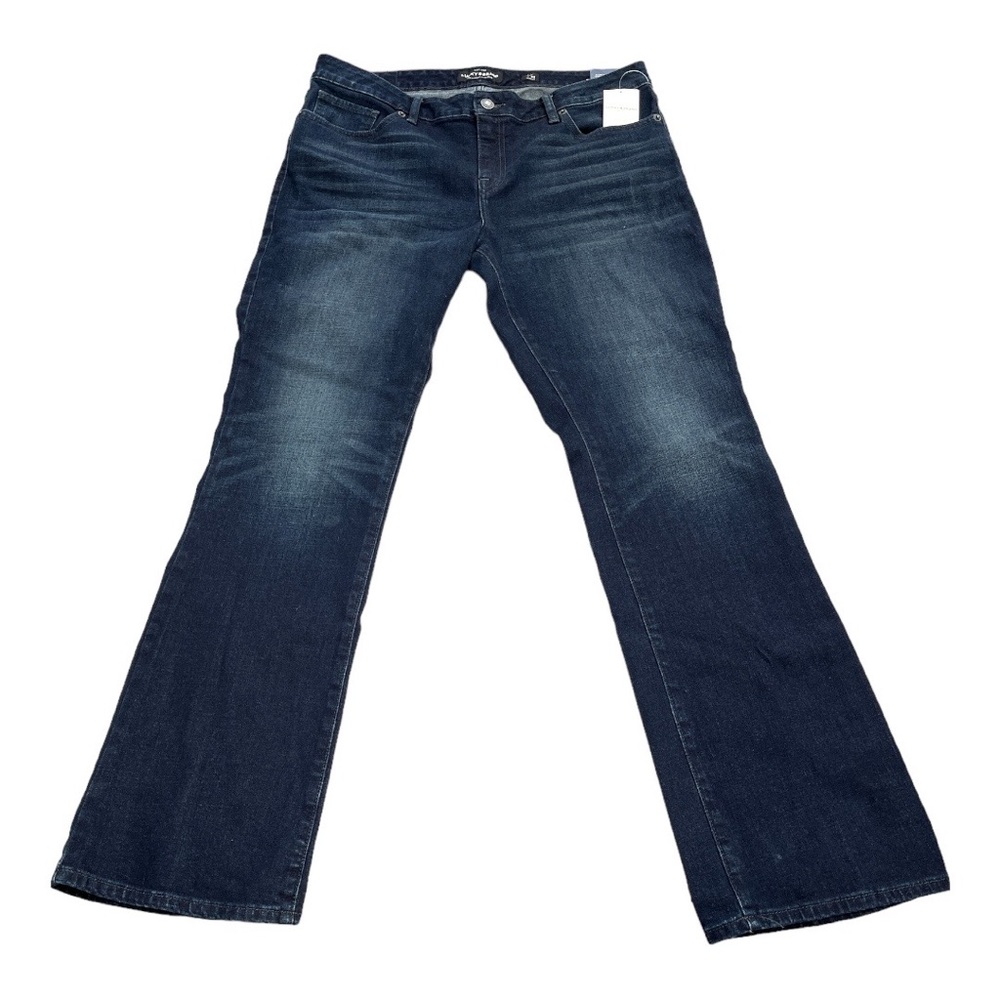 Lucky Brand Lolita Boot Cut Mid Rise Curvy Fit Jeans Dark Blue Size 14/32 - Picture 1 of 6